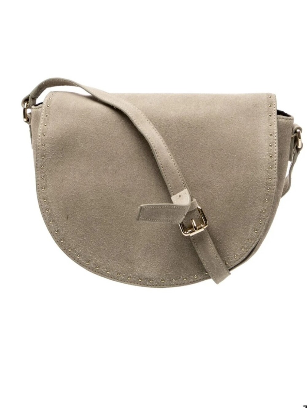 Barney's New York Authentic Suede Leather Crossbody Bag
